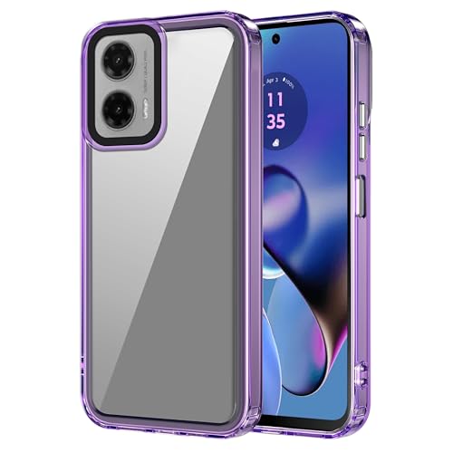 Image of Zapcase Back Case Cover for Moto G35 5G | Compatible for Moto G35 5G Back Cover | Case Cover with Camera Protection | (TPU + PC | Translucent Purple)