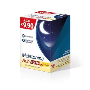 Melatonina Act + Forte 5 Complex, Integratore Alimentare, 90 Compresse
