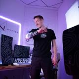 Nyfter Rękaw premium dla graczy, rękaw gamingowy, efekt przeciwpotny, regulacja temperatury w celu poprawy wydajności w grze, czarny, bia?y, XXL