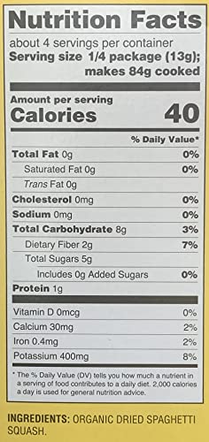 Trader Joe’s Organic Spaghetti Squash Nests 1.76 oz (Pack of 3)