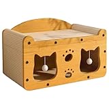 Divano tiragraffi per gatti a montaggio rapido: questo divano tiragraffi per gatti è progettato per una facile installazione, con un design ricco di funzionalità che elimina la necessità di strumenti e include tutti i componenti necessari; la sua costruzione robusta garantisce stabilità durante l'uso, creando un luogo affidabile per il tuo felino per graffiare e rilassarsi in vari ambienti domestici