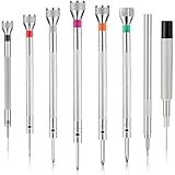 Chumia 8 Pieces Precision Watch Screwdriver Set, 1.0-2.0 mm Micro Jewelers Repair Screwdriver Set for Eyeglasses Jewelry Work, Electronics Repair(Flathead, Phillips, Watch Regulator, Remover Setter)