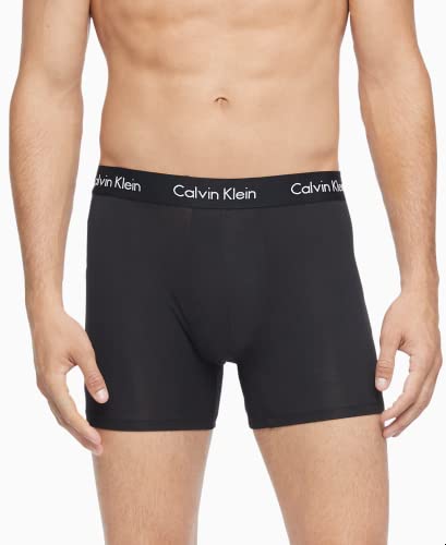 Calvin Klein Men's Underwear Body Modal Boxer Briefs 3 Pack, Black/Black/Black, Medium #TOP2