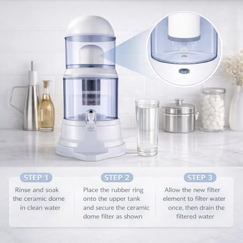 Filtre à eau dôme en céramique pour éliminer les sédiments des fontaines