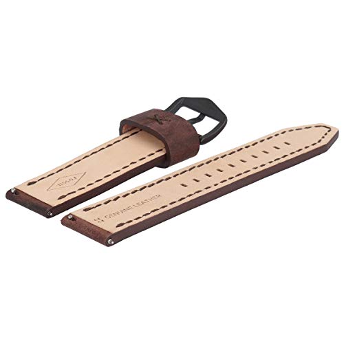 فوسيل سوار ساعة 22 ملم جلد بني - FS-5251SET | LB-FS5251SET