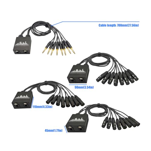 Extensor RJ45 a XLR de alta velocidad con 8 canales estables 3
