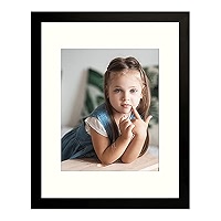 Set Of 12 Black Picture Frames 11x14 With Mat - Modern Wall Decor Ready To Hang - View #3