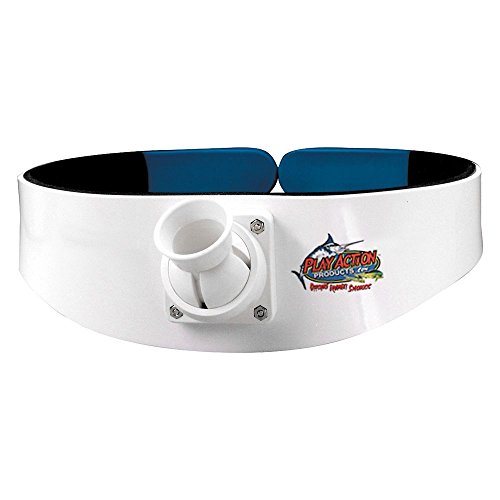 Play Action, Llc B100-L Fighting Belt,White #TOP23