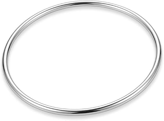Steel Bangles for woman,Silver Kada/Bracelet,Punjabi sikh,kada Internal Diameter 5.2 cm to 7.2 cm Thickness 0.3 cm