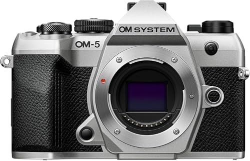 OM SYSTEM Om-5 Mark II Micro Four Thirds System Camera, capteur MOS en Direct de 20 MP, stabilisation d'image sur 5 Axes, étanchéité IP53, Prise de Vue Haute résolution à Main levée 50 MP, Argent