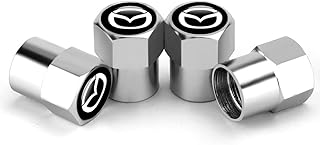 Hisport Hex 016 Silver 4pcs Universal Car Tire Valve Stem Caps Air Cover Fit Mazda Accessories