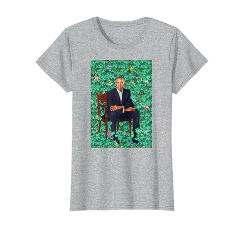 Barack Obama Sitting Floral Art T-Shirt T-Shirt