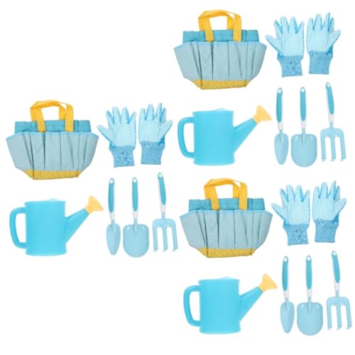 ibasenice 3 Juegos Conjunto de Herramientas de jardín niños Palas de Arena de Playa Juguetes para niñas Juguete de Las niñas Almacenamiento Caja de Herramientas rastrillo páginas