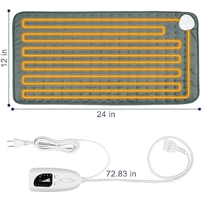 Electric Heating pad for Back Neck Shoulder Knee Arms Legs- Electric Heat Pads with 6 Heat Settings & Auto Shut Off Heat Heating Pad for Birthday Mother Father Girl Men Women