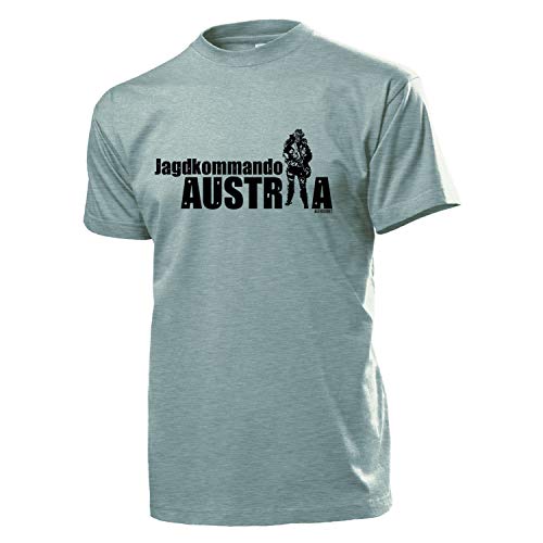 T-Shirt JädKommando Austria JaKdo rétro gris Medium vêtement forces spéciales