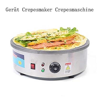 2800W 45cm Profi Crepes Maker Edelstahl Crepesplatte Gerät Crepesgerät Donutzubereiter – Bild 5