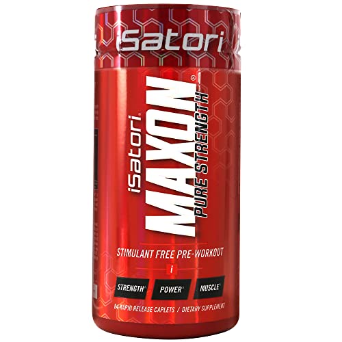 iSatori Maxon Stimulant-Free Pre Workout with Kre-Alkalyn Creatine, Fenugreek, ElevATP & AgmaFlow - Pure Strength & Muscle, Keto-Friendly - Non-Stimulant Preworkout for Muscle Gain - 84 Count iSatori Maxon Stimulant-Free Pre Workout with Kre-Alkalyn Creatine, Fenugreek, ElevATP & AgmaFlow - Pure Strength & Muscle, Keto-Friendly - Non-Stimulant Preworkout for Muscle Gain - 84 Count