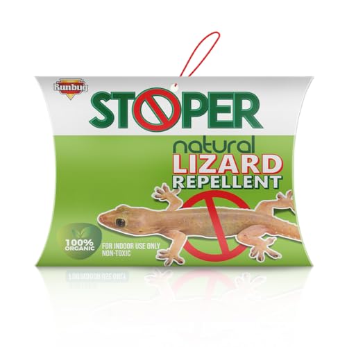 Runbug Stoper Natural Lizard Repellent Box| Non-Toxic | Indoor Use | 100% Organic -20g (Pack of 4)