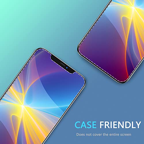 Image of (2 Pack Privacy Screen Protector for iPhone 12 Pro Max, Anti Spy Tempered Glass Screen Protector, Touch Sensitive, Bubble-Free, Case Friendly, with Easy Installation Tray