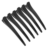 Gogogmee 6 Pezzi Pinze per Chioma da Parrucchiere in Abs Nere, Sicure Buona Lucentezza, per Salone e Location Permanente Fredda Colore Casuale