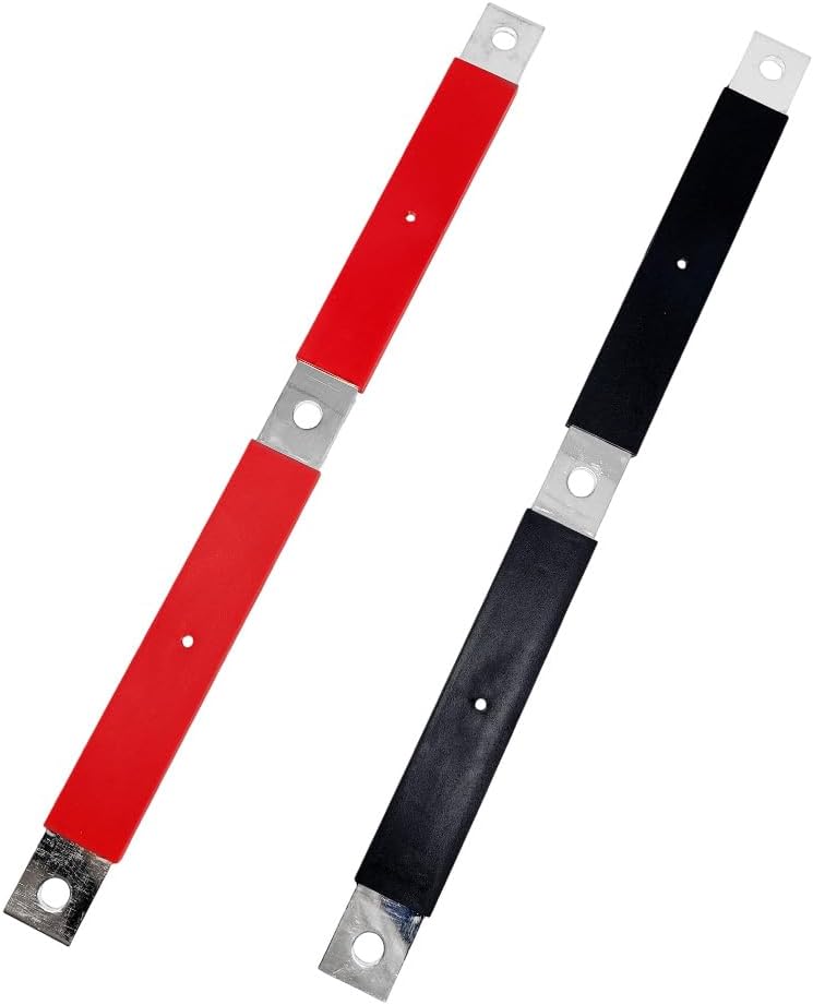 Battery Bar Terminal Block 3 Holes, Fit for Volvo VN 2004 VNL 2004-2019 VNM 2004-2018, Positive and Negative Battery Bus Bar Replace 21107822 21107826 242-5530, Pack of 2