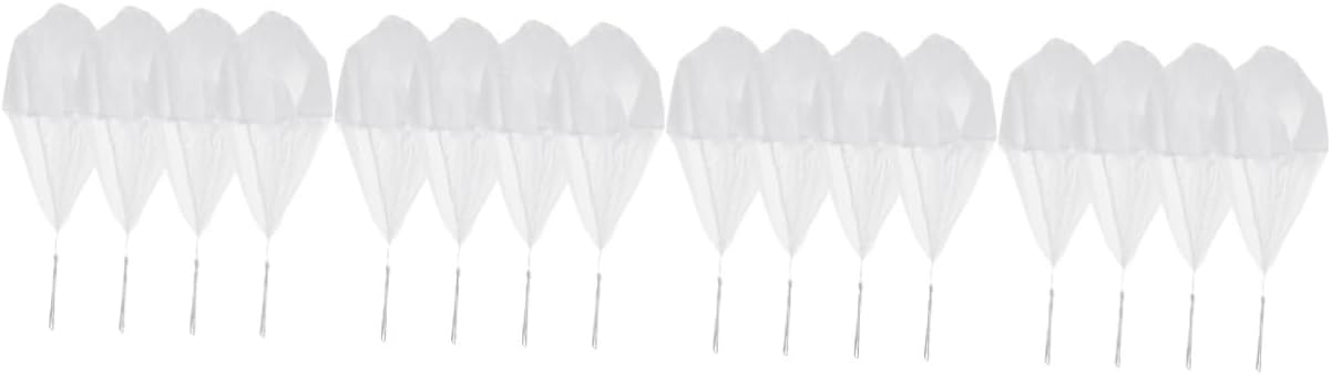 16 pcs Outdoor Parachute for Hand Throw Flying with String Fun for Boys for Parties Trips Summer Activities