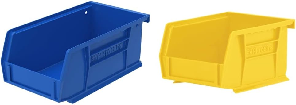 Akro-Mils Hanging Stackable Storage Bins Bundle (30220 + 30210)