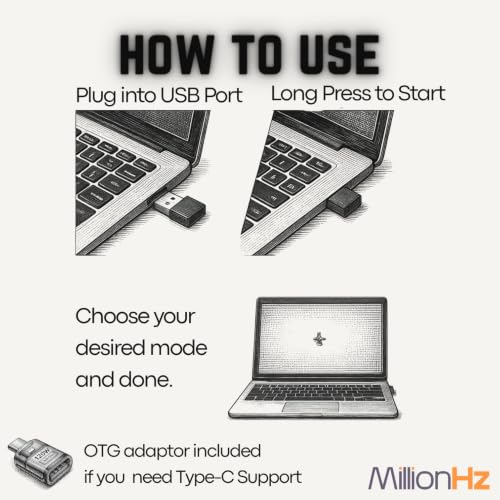 Image of Mouse Jiggler - Undetectable for Sure (USB-A & Type-C)