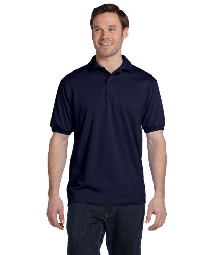 Hanes Polo EcoSmart Jersey para Hombre Manga Corta 2-Pack miniatura 2