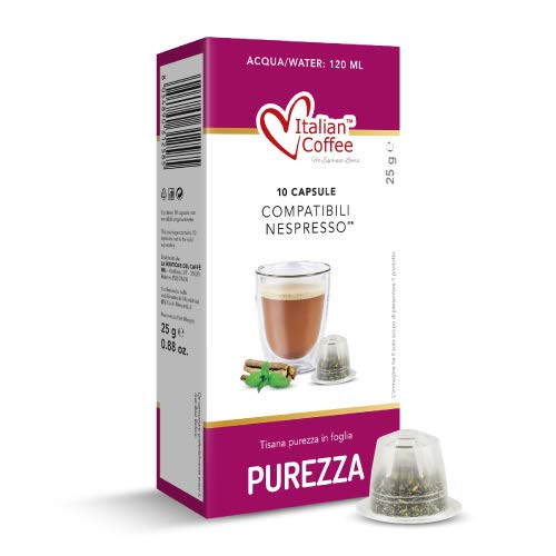 Italian Coffee 60 Capsule Tisana Purezza Compatibile Con Nespresso
