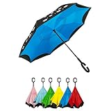 SATISFACCIÓN ASEGURADA 100%. El Paraguas inverso GOLDENLEMUR es su mejor elección. Vaya a la moda y elija su color: azul y negro o rojo y azul. Ofrecemos la seguridad del que es un perfecto paraguas reversible, de calidad y resistente al viento. Cuenta con la confianza y garantía de que, si tuviera cualquier problema, puede libremente contactarnos y se lo resolveremos inmediatamente. ¡Visítanos y regístrate en la web GOLDENLEMUR y verás toda nuestra gama! ¡Te esperamos!
