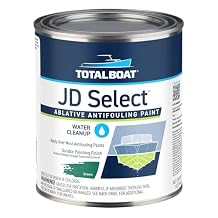 TotalBoat JD Select Ablative Antifouling Bottom Paint for Fiberglass, Wood and Steel Boats Green, Quart
