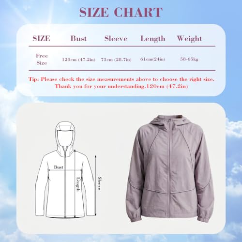 Image of Venzina UPF 50+ Women's Slim-Fit Sun Protection Hoodie -Lightweight & Breathable Summer Jacket with Reflective Trim, Adjustable Hem for Outdoor, Commute, Sport, Travel