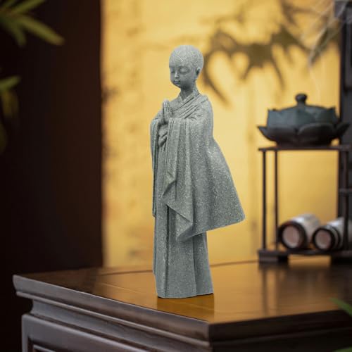 Estatua Buda de Piedra Meditación 5.3 Pulgadas