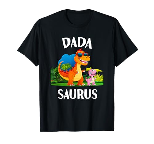 Dadasaurus Dinosaur Daddy Dino Matching Family T Rex Hombres Camiseta