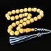Baltic Amber Tasbih, Unique 33 Islamic Prayer Beads, Handmade Amber Rosary