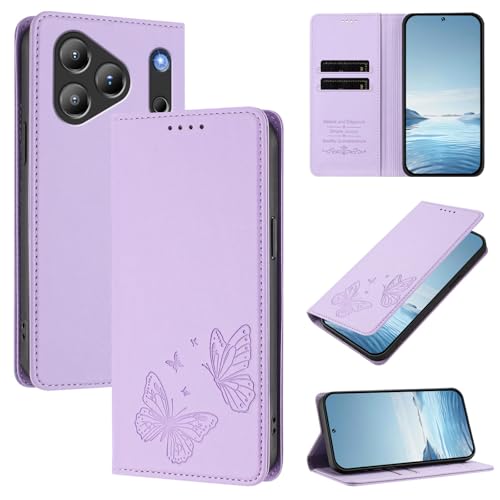 �X�}�z�P�[�X �Ή��@�� for Blackview Wave 7C �X�}�z�P�[�X�y�J�[�h�z���_�[�E�E�H���b�g�E�}�O�l�b�g�o�b�N���E�t���b�v�E�X�^���h�@�\�t���zPurple