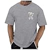 Mens T-Shirts Graphic Fashion Tshirt UK Casual Short Sleeve Tee Tops Hipster Hip Hop T Shirts Cool Shirt 01E#Grey Small #3