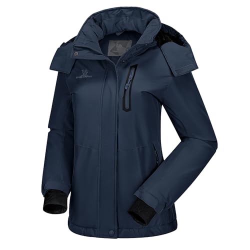 CAMEL CROWN Women's Ski Jacket Waterproof Warm Winter Snow Coat Hooded Mountain Outdoor Windbreaker Windproof Jacket S by CAMEL CROWN - Image 2