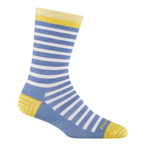 Darn Tough Women's Morgan Crew Lightweight Lifestyle Sock (Style 6039) - Country Blue, Large