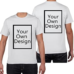 T-Shirts personnalisés pour Hommes/Femmes concevez Votre Propre Chemise Ajouter du Texte/Image/Logo T-Shirt en Coton personnalisé Photo imprimée Avant/arrière