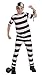 Forum Novelties Striped Convict Costume, Child Large