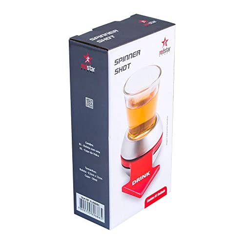 Roleta De Drinks Jogo Bar Rodada Spinner Shot + Copo Dose