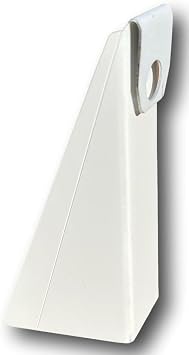 25 Pack Gutter Wedges for 5 K-Style Aluminum Gutters Roof Pitch Gutter Leveling Shims for Angled Fascia Boards 3/125/12 Pitch Rain Gutter Support Spacer Brackets WHITE Made in USA