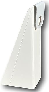 (25 pack) White Aluminum Gutter Wedge for 5 Inch K-Style Gutters- Use to Level Your Rain Gutters When Fascia is at an Angle. For use with 3/12 Through 5/12 Roof Pitch