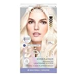 L’Oreal Paris Feria Hyper Platinum Advanced Lightening System Hair Bleach, Lifts Up To 8 Levels, Includes Anti Brass Purple Conditioner, 1 Hair Dye Kit