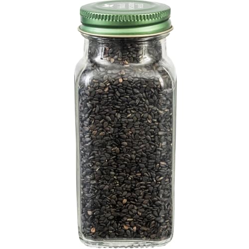 Simply Organic Black Whole Sesame Seed, 2.82-Ounce Jar, Pure, Organic, Un-Hulled, Crunchy, Nutty Umami Flavor, Toasty & Smoky - Thumbnail 2