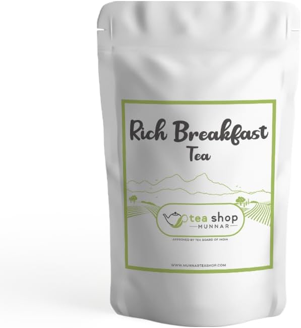 Rich Breakfast Tea from Munnar, Kerala – Fresh & Aromatic – Best for Milk Tea – Authentic Indian Chai – Direct Factory Source – 250 Grams