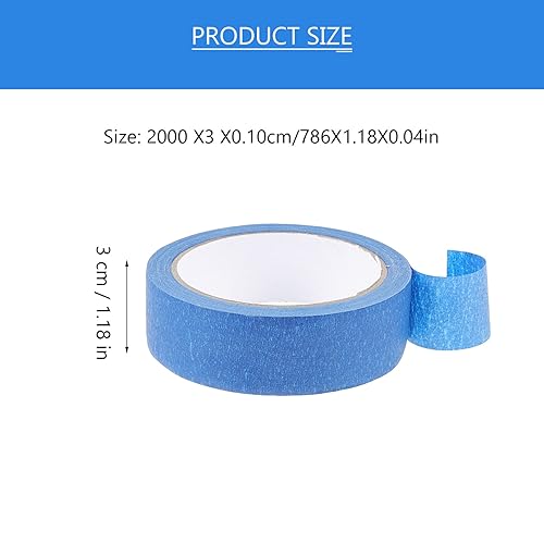 Image of Baluue Masking Tape Painter Tape for Painting 4 Rolls 20 M Each Adhesive Paint for DIY Crafts Spraying Protection Surface Protection on Drywall Tile Windows