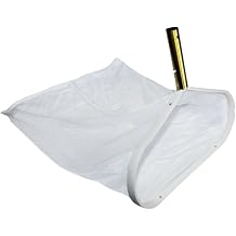 DPM Pool Net | Swimming Pool Deep Leaf Rake Net Gold Aluminum Handle Fine Mesh